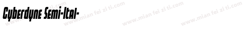 Cyberdyne Semi-Ital字体转换